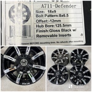 Anthem Off-Road Defender 18" Wheels - 8 x 6.5"
