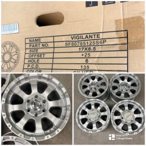 Black Iron Vigilante 17" Wheels for 2004+ Ford F-150
