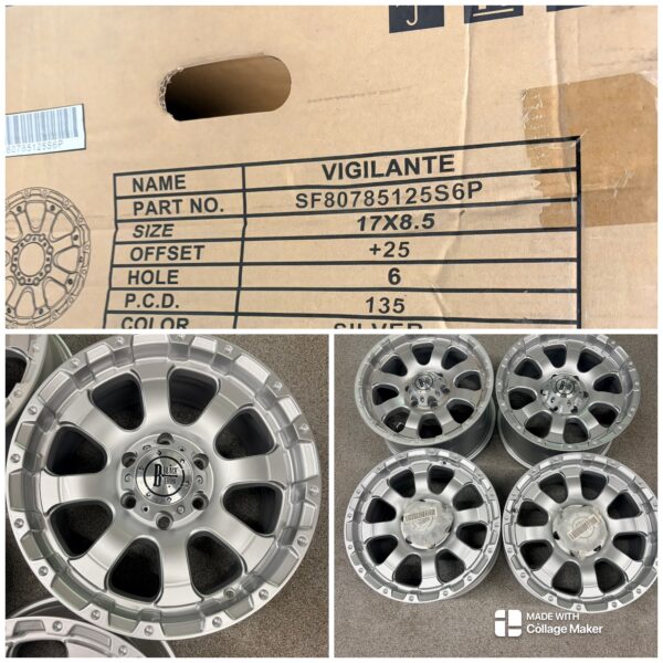 Black Iron Vigilante 17" Wheels for 2004+ Ford F-150