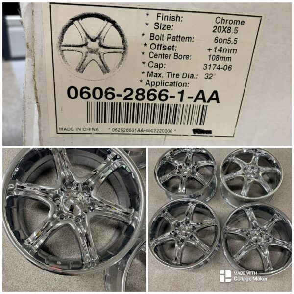 Eagle Alloys 20" Chrome Rims - 6 Bolt on 5.5