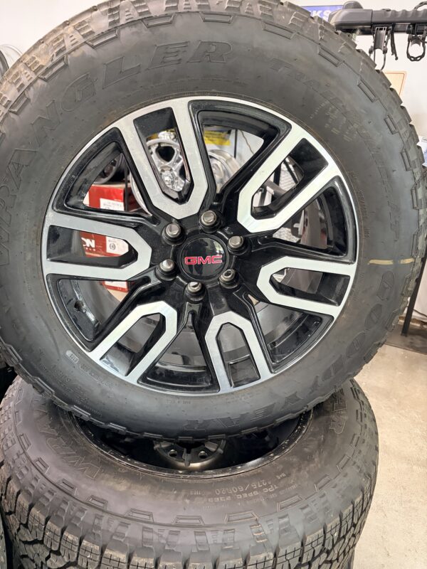 Chevrolet or GMC Goodyear Wrangler Trailrunner AT 275/60R20 Tires and Rims