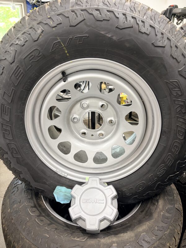 GMC or Chev 17" Rims and 265/70R17 Bridgestone Dueler AT Tires - Image 2