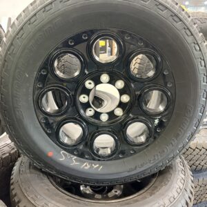 2005–2026 Ford Superduty 20" Black Rims and LT275/65R20 Bridgestone Dueler A/T Tires