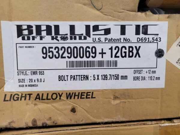 Ballistic Off Road 20" Aluminum Rims for Ram and Toyota Trucks - Image 5