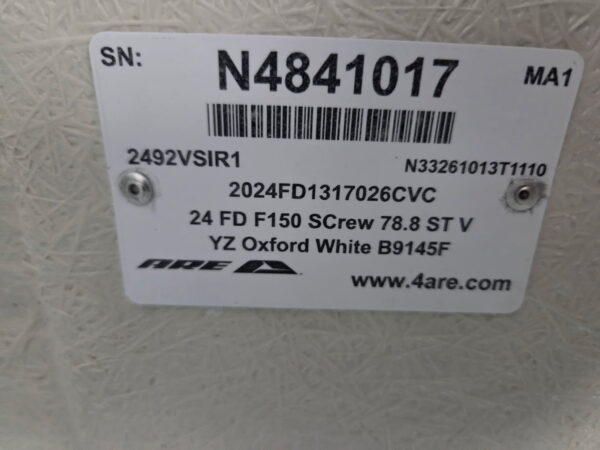 NEW 2021-2026 Ford F150 6'6 box ARE V Series Truck Cap - Image 3